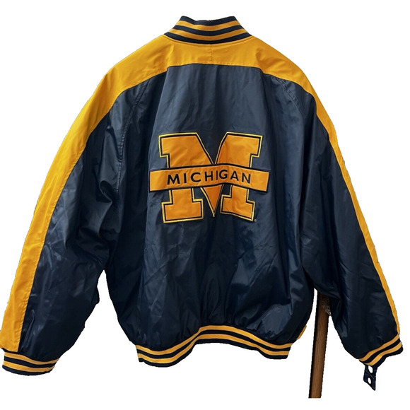 Michigan Wolverines NWT Varsity Jacket Steve & Barrys Mens XXL Vintage READ - Picture 2 of 14